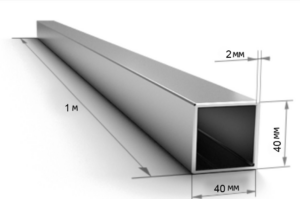Труба профильная 40*40*2,0